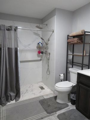 Bathroom, Interior, Marble Walls