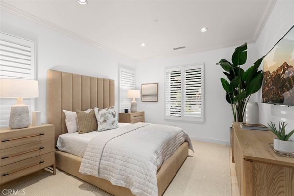 Bedroom, Interior, Recessed Lighting