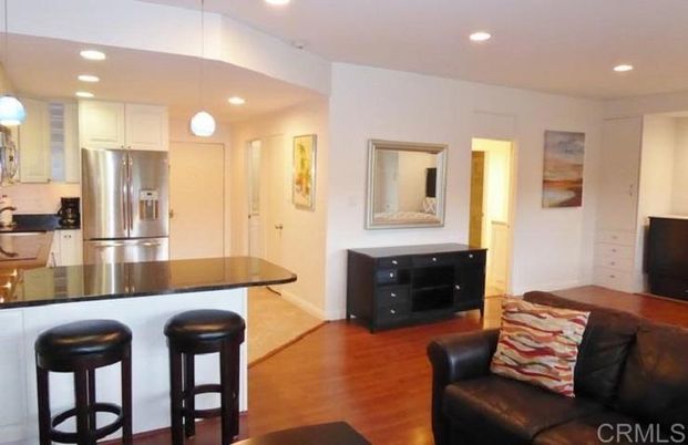 Interior, Kitchen, Living room, Pendant Lights, Recessed Lighting, Stainless Steel Appliances, Wood Texture Flooring