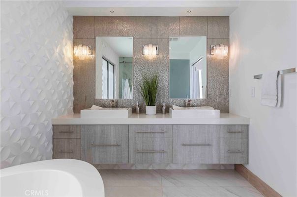 Bathroom, Dual Sink Vanities, Interior, Marble