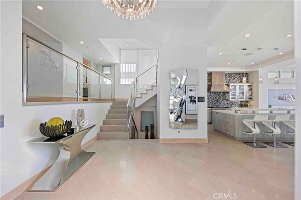 Interior, Kitchen, Pendant Lights, Recessed Lighting, Stainless Steel Appliances