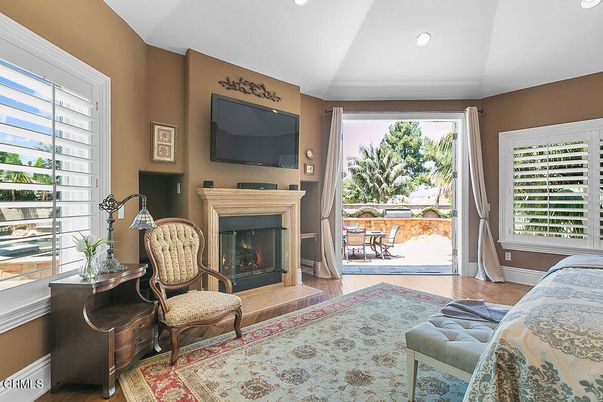 Fireplace, Interior, Recessed Lighting, Wood Texture Flooring