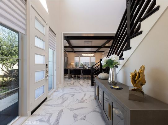 Dining room, Interior, Marble