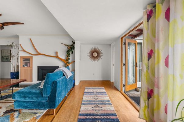 Fireplace, Interior, Wood Texture Flooring