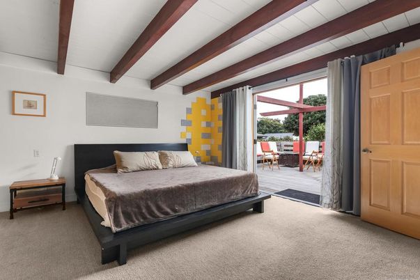 Bedroom, Interior, Wooden Beams
