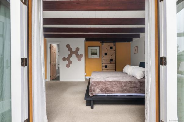 Bedroom, Interior, Wooden Beams
