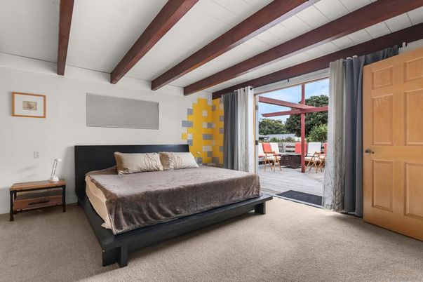 Bedroom, Interior, Wooden Beams