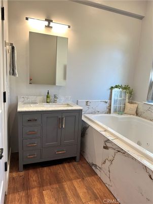 Bathroom, Interior, Wood Texture Flooring