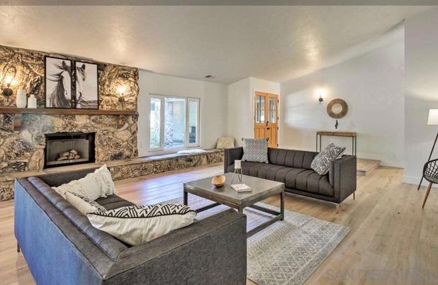 Fireplace, Interior, Living room, Wood Texture Flooring