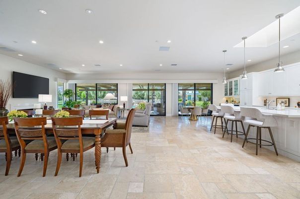 Dining room, Interior, Kitchen, Living room, Pendant Lights, Recessed Lighting