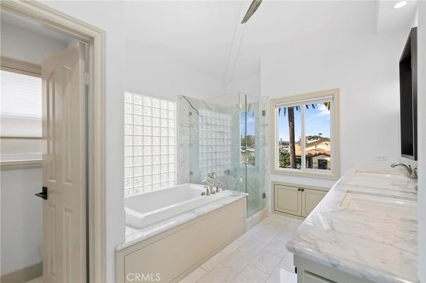Bathroom, Dual Sink Vanities, Glass Shower, Interior