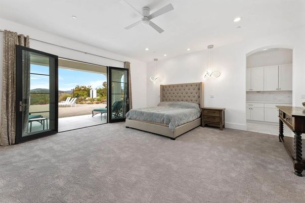 Bedroom, Interior, Pendant Lights, Recessed Lighting