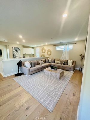 Interior, Kitchen, Living room, Recessed Lighting, Wood Texture Flooring