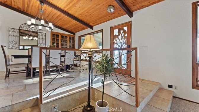 Chandelier, Dining room, Interior, Wooden Beams, Wooden Ceilings