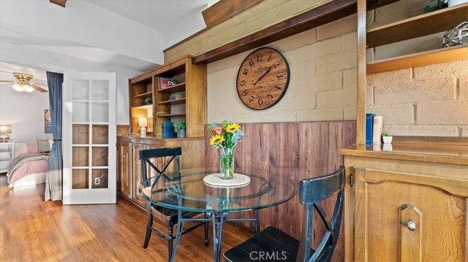 Interior, Stone Walls, Wood Texture Flooring