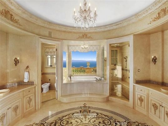 Bathroom, Chandelier, Interior, Water
