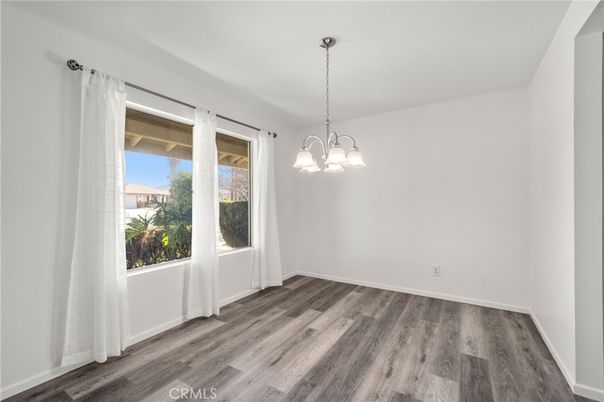 Chandelier, Empty room, Interior, Pendant Lights, Wood Texture Flooring