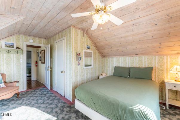 Bedroom, Interior, Wooden Ceilings