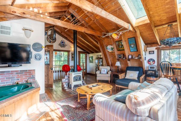 Fireplace, Interior, Living room, Wooden Beams, Wooden Ceilings, Wood Texture Flooring