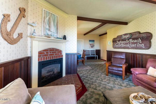 Fireplace, Interior, Living room, Wooden Beams