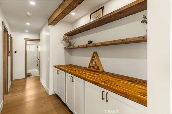Interior, Recessed Lighting, Wooden Beams, Wood Texture Flooring