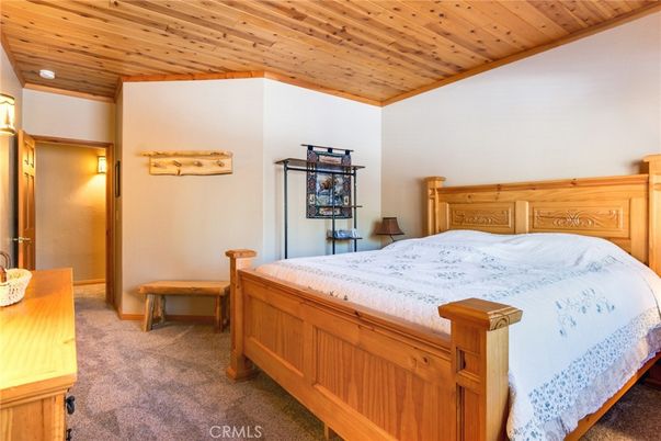 Bedroom, Interior, Recessed Lighting, Wooden Ceilings