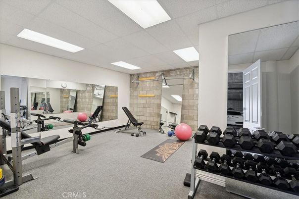 Fitness Equipment, Interior, Recessed Lighting, Stone Walls