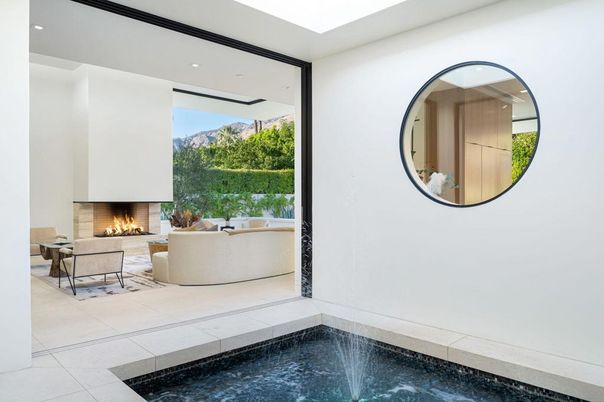 Fireplace, Interior, Living room, Recessed Lighting