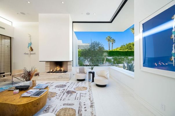 Fireplace, Interior, Living room, Recessed Lighting