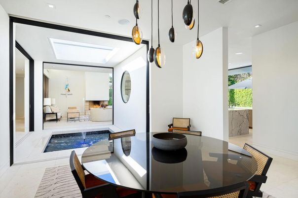 Dining room, Interior, Pendant Lights, Recessed Lighting