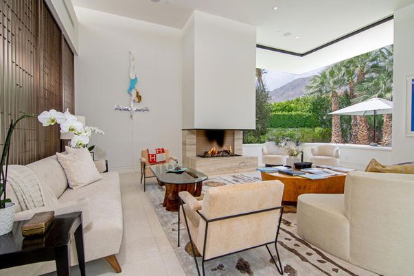 Fireplace, Interior, Living room, Recessed Lighting