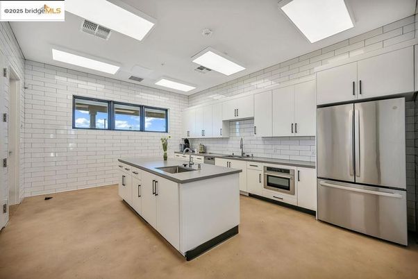 Interior, Kitchen, Stainless Steel Appliances, Stone Walls