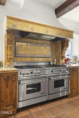 Interior, Kitchen, Stainless Steel Appliances, Wooden Beams