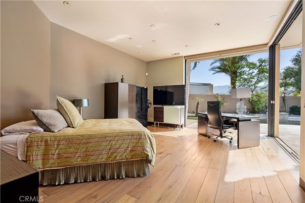 Bedroom, Home Office, Interior, Recessed Lighting, Wood Texture Flooring