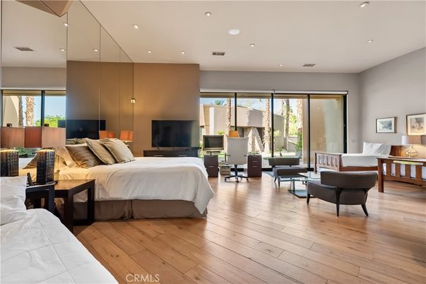 Bedroom, Interior, Living room, Recessed Lighting, Wood Texture Flooring