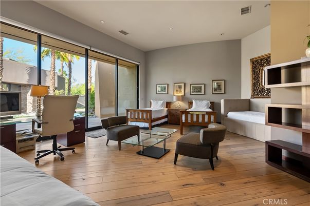 Home Office, Interior, Living room, Recessed Lighting, Wood Texture Flooring