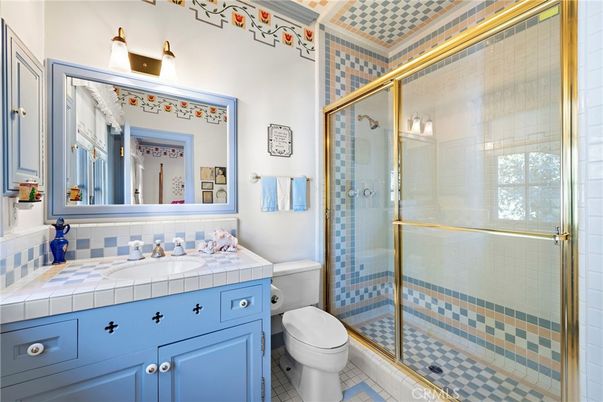 Bathroom, Glass Shower, Interior, Tile Countertops