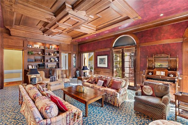 Interior, Living room, Piano, Recessed Lighting, Wooden Ceilings, Wooden Walls