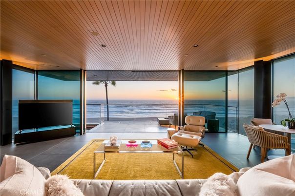 Interior, Living room, Recessed Lighting, Water, Wooden Ceilings