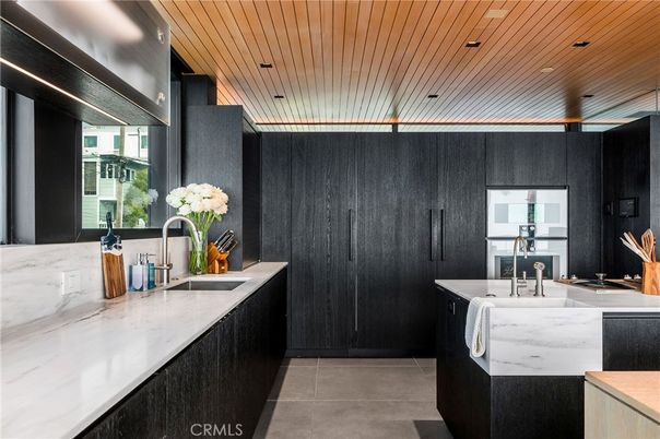 Interior, Kitchen, Recessed Lighting, Wooden Ceilings