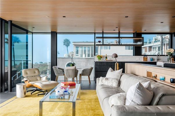 Interior, Living room, Recessed Lighting, Wooden Ceilings