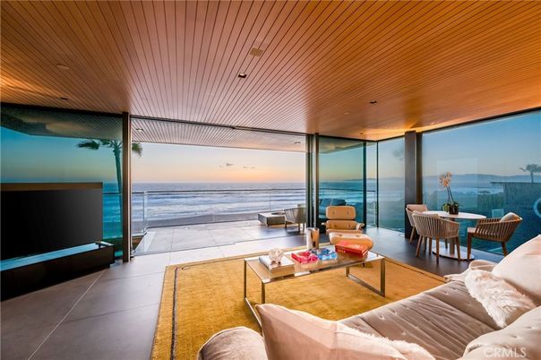 Dining room, Interior, Living room, Recessed Lighting, Water, Wooden Ceilings