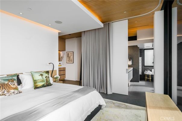 Bedroom, Interior, Recessed Lighting, Wooden Ceilings