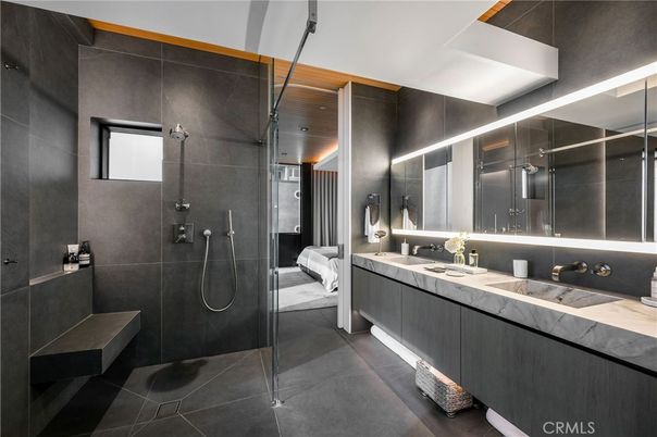 Bathroom, Dual Sink Vanities, Glass Shower, Interior