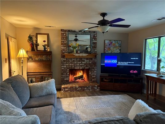 Fireplace, Interior, Living room, Wood Texture Flooring