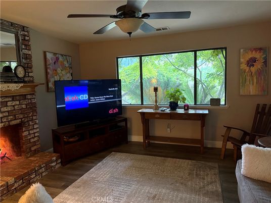Fireplace, Interior, Wood Texture Flooring