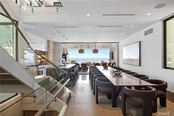 Dining room, Interior, Kitchen, Pendant Lights, Recessed Lighting, Water