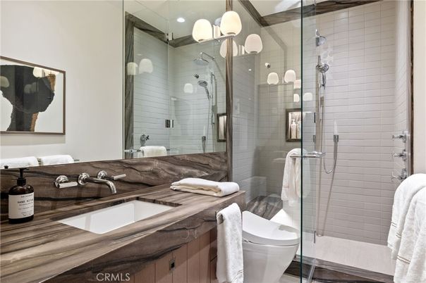 Bathroom, Glass Shower, Interior, Pendant Lights, Recessed Lighting