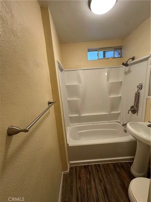 Bathroom, Interior, Recessed Lighting, Wood Texture Flooring