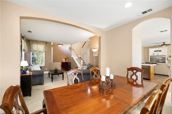 Dining room, Interior, Living room, Recessed Lighting
